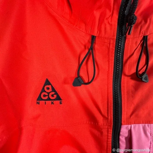 NIKE ACG 2.5L Packable Rain JacketHabanero Red/Lotus PinkMen'sSMALL
